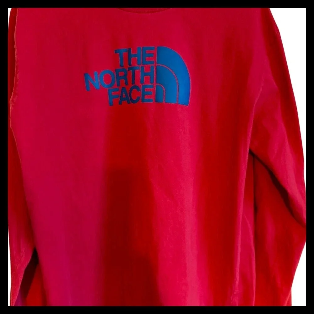 The North Face Red Crew Neck Sweatshirt Pullover Top‎ Men's Large